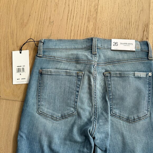 NWT 7ForAllMankind The Ankle Skinny Super Skinny, Size 26, Fray Hem - Picture 5 of 6